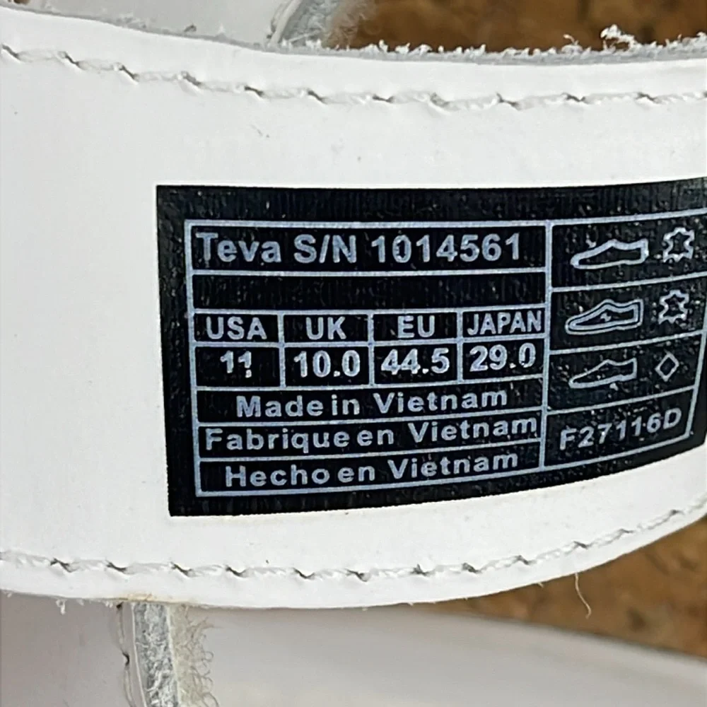 TEVA HAN K JOBENHABN Women's White Sandals SIZE 11